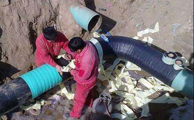 西气东输二线燃气管道防腐施工，聚丙烯管道防腐胶带+粘弹体防腐胶带